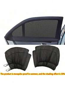 Universal Car Decoration Accessories Side Window Sunshade Front And Rear Window Sunshade UV Protection Sunshade Mosquito Proof Heat Insulation UV Protection Glass Sunshade Reflective Sunshade Window Film Protection - Multicolor - View 8