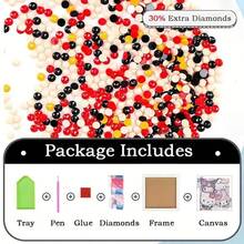 1pc Vibrant Sanrio Hello Kitty & Kuromi 5D Diamond Painting DIY Kit, 6.69x6.69 Inch Full Round Rhinestone Art With Frame - Creative Home Decor Handicraft, Desktop Display Mosaic Wall Art - Multicolor - View 7