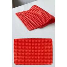 Esteira Culinária De Silicone Para Assar Alimentos No Forno - Multicolorido - Visão 2