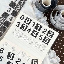 Koreanischer Stil Polka Dot Nummer Etiketten Aufkleber Rolle, Hochästhetischer INS Stil Memo Aufkleber, Sammelalbum DIY Dekorationsmaterial Aufkleber - Punktierte Zahlenaufkleber - Übersicht 6