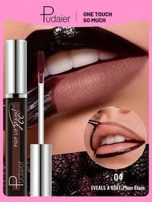 Pudaier Peel-Off Lip Gloss, Long-Lasting Waterproof Sweat-Resistant, Plumping Elastic Formula, Suitable For Date Night, Daily Commute, Gothic Style And Halloween Party Makeup - #04 - View 9