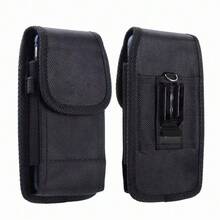 Nylon Phone Waist Belt Pouch Suitable For IPhone - Black - View 1