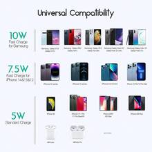 磁吸快充套裝 20W USB C 壁式充電器 + 15W 磁吸無線充電器 Type C 接口 超強磁吸吸附 相容 iPhone 17 Pro Max/17 Pro/17/16/15 手機 便攜式快速無線充電 - 查看 13