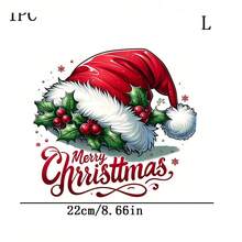 1件/2件/3件聖誕帽圖案，適用於T恤、衛衣、枕頭、背包和托特包，理想的節日禮物，節日禮物專案 | 節日設計 | 耐用印刷 - 多色 - 查看 9