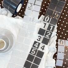 Koreanischer Stil Polka Dot Nummer Etiketten Aufkleber Rolle, Hochästhetischer INS Stil Memo Aufkleber, Sammelalbum DIY Dekorationsmaterial Aufkleber - Punktierte Zahlenaufkleber - Übersicht 1