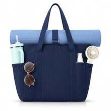Tote Bag For Women 26L Capacity Travel Purses Work Bag Small Zipper Tote Bag For Travel Nurse Gym Teacher - Navy Blue - View 2
