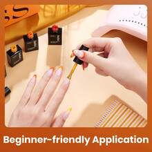 Beetles 6 Colors Twilight Warmth Fall Gel Nail Polish Set, Coral Peach Orange Yellow Gel Polish Kit, Soak Off UV LED Autumn Nail Art Manicure - 6 Colors Twilight Warmth Fall - 查看 6