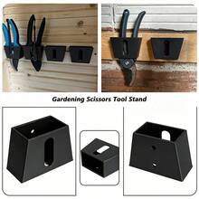 1 Set Plastic Gardening Scissors Storage Rack With Mounting Screws, 3 Colors Optional (Orange, White, Black) Wall-Mounted Floral Tool Display Stand, Home Floral Scissors Fixed Storage Rack, Gardening Tool Classification Storage Holder, Flower Shop Scissors Display Tray, Wall-Mounted Space-Saving Floral Tool Storage Rack, Plastic Scissors Hanging Rack, Garden Pruning Scissors Wall-Mounted Storage Box, Flower Shop Display Dedicated Tool Stand - Set - View 5