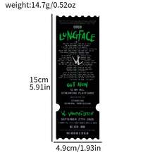 Gothic Vampire Concert Ticket Acrylic Bookmark Dark Horror Page Marker Reading Accessory - Square - View 16
