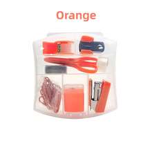 8 Pack Mini Office Supply Kit Portable Case With Scissors,Tape Dispenser Set, Punch,Pencil Sharpener, Mini Stapler With Staples And Staple Remover, For Students, Colleagues, Back-To-School Gift - Multi Colors - View 11