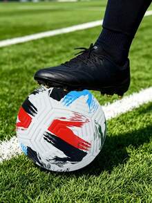 1pc Size 5 Standard Soccer Ball, Indoor/Outdoor Universal, Competition Training Ball, Gift Inflatable PU Leather Multi-Color Team Sports Football (Football Not Inflated) - Multicolor - View 5