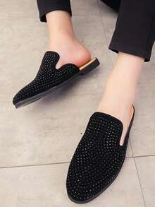 Men's Business Thick Sole Dress Loafers, PU Leather Shoes For Daily Wear And Formal Occasions - Black - View 9