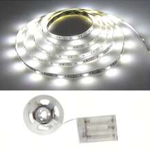 1 Roll LED Light Strip With Battery Box, Warm White/White LED Light Strip, Suitable For Under Bed, Under Cabinet, Kitchen, Bedroom, Christmas, Halloween, Holiday Party, Etc. (Batteries Not Included) - Multicolor - View 10