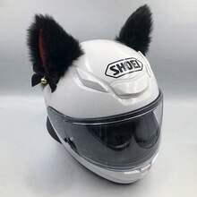 AD Cute Cat Ear Helmet Decor Detachable Fox Ear Motorcycle Accessories For Women Girls Riding Sweet Punk E-Bike Scooter Gift - Plush Helmet Ears - View 10