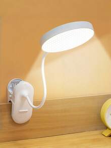 1 pieza Lámpara de escritorio LED, luz de lectura con clip de control táctil, 3 temperaturas de color, recargable por USB, luz suave de protección ocular, lámpara de escritorio, iluminación de mesita de noche, lámpara táctil, iluminación, brillo ajustable - Multicolor - Ver 4