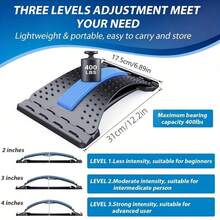 1pc Yoga Stretching Board, Lumbar Relief Device, Magnetic Waist Massage Back Arch Board, Fitness Back Opening Aid, For Relieving Lower Back And Waist Pain, Suitable For Office And Multiple Scenarios - Multicolor - View 4
