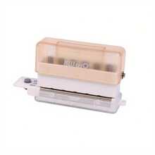 1pc/ A5/B5/A4 Size Hole Puncher For Paper, Capable Of Punching Six Holes At A Time. Note Hole Puncher, Featuring Five Different Color Binding Supplies. - Multi-color - View 10