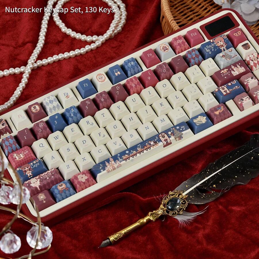 Nutcracker Cute Keycaps Original PBT 5-Sided Dye-Sublimation Compatible With Customized Mechanical Keyboards - View 1