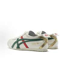 Asics Authentic Onitsuka Tiger Mexico 66 Leather Sneakers - White/Blue/Red Classic Low-Top | Premium Japanese Heritage Footwear | Slim-Profile Lightweight Trainers - 白綠金 - 查看 6