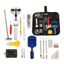 1pc Professional Watch Repair Tool Set, All-In-One Watch Battery Replacement And Band Link Remover Kit, Includes Watch Case Opener, Screwdriver, Tweezers And Portable Storage Bag, Suitable For Watch Maintenance Beginners - 147-piece Watch Repair Tool Kit - View 5