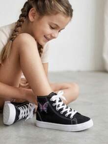 Kids Tennis Shoes - Black - View 2