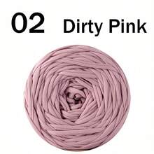 1/2件 T-Shirt 紗線，300g ± 20g 大捲，2cm 寬柔軟聚酯纖維布料紗線，適用於鉤針與編織，DIY 包包、靠墊、娃娃、毯子、拖鞋及手工藝品，多色可選，編織配件與手工藝用品 - 彩色 - 查看 66