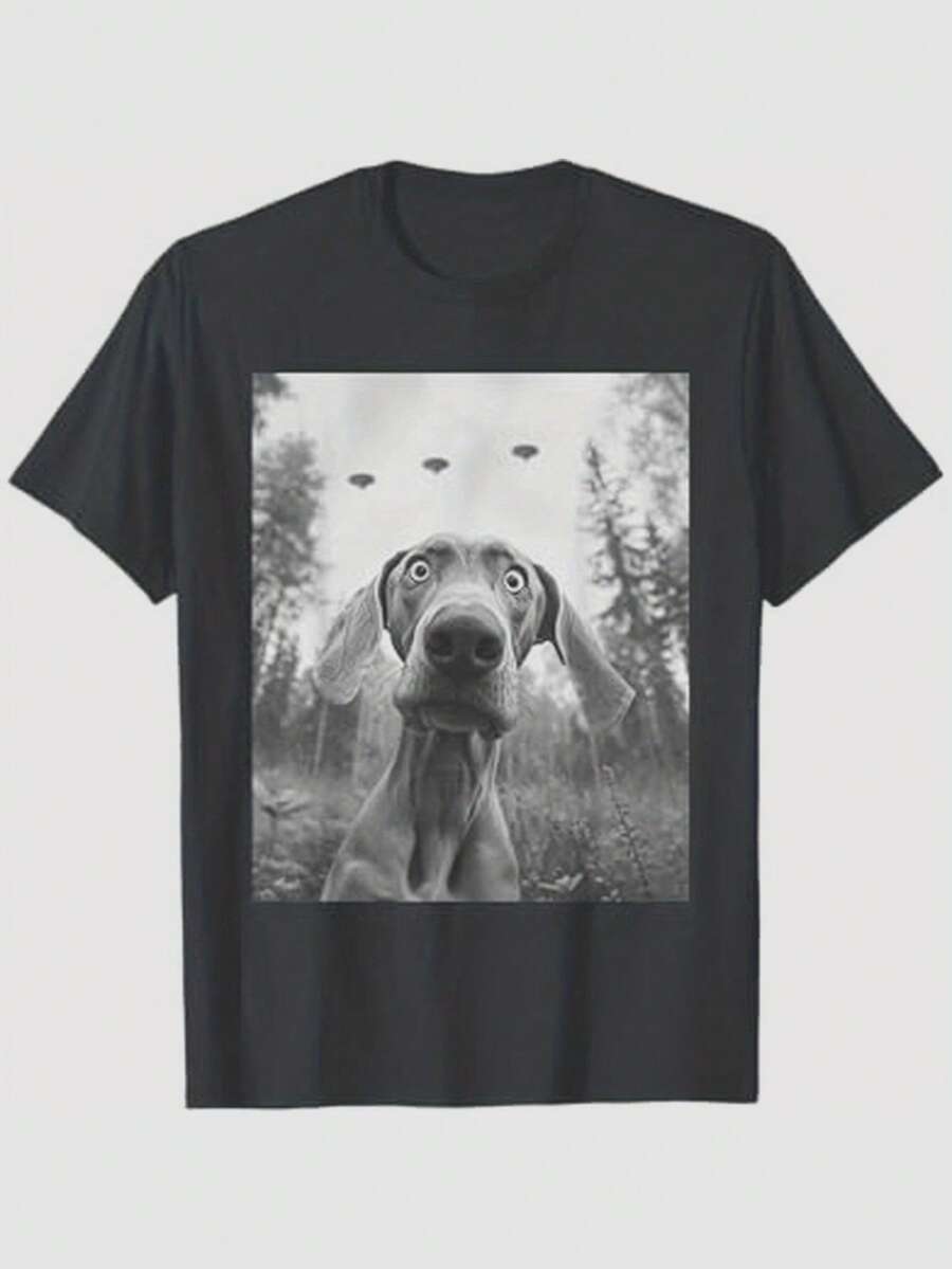 Men T-Shirts - 黑色 - 查看 1