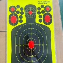 15/20pcs Human-Shaped Targets, Made Of Reactive Splatter And Fluorescent Paper Material, Suitable For Shooting Training - Multicolor - View 8