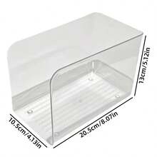 2/4pcs Transparent Bookshelf, Transparent PET, Large Capacity, Minimalist Design, Multiple Styles Available. Suitable For Bedroom Bookshelf, Bookshelf, Bookcase And Home Storage Box - View 6