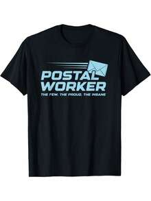 Postal - Themed T - Shirt, Stylish Design, Great For Postal Workers.  T - Shirt For Those In Postal Service. Postal Worker T - Shirt - 白色 - 查看 6
