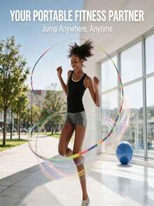 1pc Artistic Creative Elastic Jump Rope | Rubber Material, Suitable As Gift Bag Filler And Birthday Party Souvenir, Available In 5m And 3 Meters Options, Easy To Store And Convenient To Use, Jump Rope Exercise With Friends Anytime And Anywhere - Multicolor - View 7