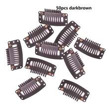 20 piezas de clips para peluca con almohadilla de goma, clips para peluca mejorados de 9 dientes cómodos, adecuados para coser en pelucas, fijar peines de peluca, clips para cabello de peluca, adecuados para mujeres de tamaño pequeño, clips para peluca y accesorios, utilizados para extensiones de cabello de peluca DIY - Clips BB de 9 dientes - Ver 16