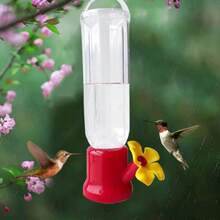 1 pieza Alimentador mini para colibríes con alambres colgantes, alimentador transparente para colibríes de exterior - Unitalla - Ver 2