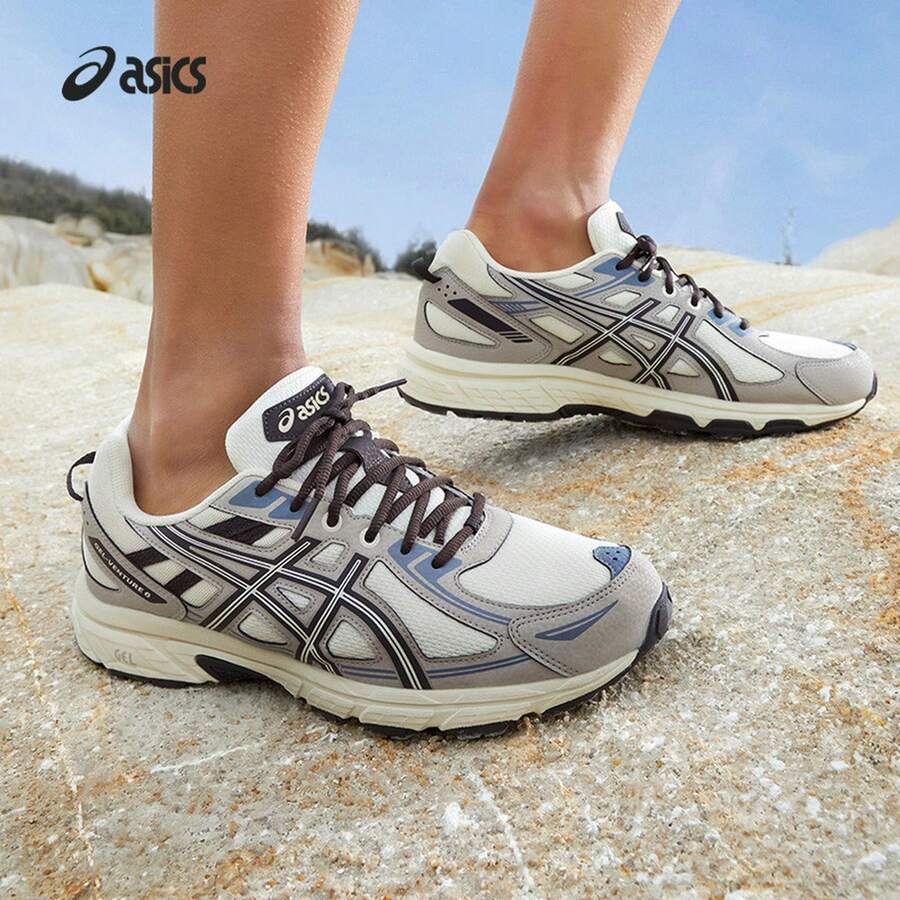Asics Women Running Shoes - 奶白色/灰色 - 查看 1