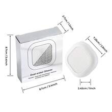 Hailicare 1pc Portable Double-Sided Nano Glass Exfoliating & Hair Removal Tool, Multi-Function Foot & Nail Care Set, Reusable Full Body Razor, Multi-Purpose Exfoliating Nail & Foot & Hair Removal, Suitable For Travel - White - View 8