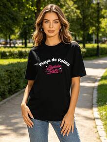 Women T-Shirts - Black - View 4