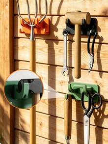 Cabinet Door Back Type Hanging Rack Wall-Mounted Gardening Tool Rack Multifunctional Tool Hook Storage Rack For Bedroom Bathroom Classroom Garage Apartment Garden Warehouse Room Decor Essential Accessories - Multicolor - View 8