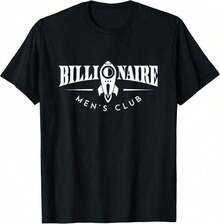 Grafik-T-Shirts Damen Billionaire Club T-Shirt Top Arbeitskleidung Atmungsaktives Kurzarm-Oberteil Herrenkleidung Sommer-Oberteile - Schwarz - Übersicht 1