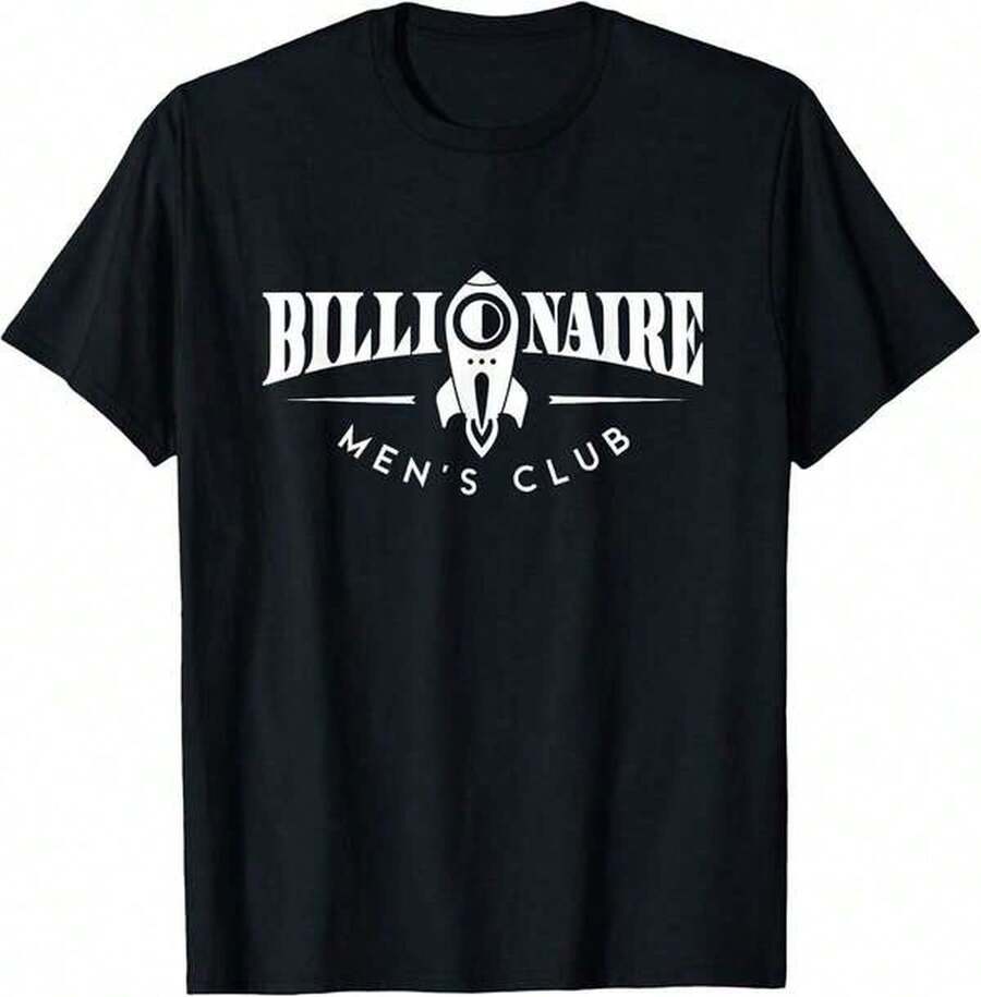 Grafik-T-Shirts Damen Billionaire Club T-Shirt Top Arbeitskleidung Atmungsaktives Kurzarm-Oberteil Herrenkleidung Sommer-Oberteile - Schwarz - Übersicht 1