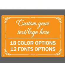 2D Flat - [Custom] Personalized Metal Decorative Plaque - Galvanized Steel Material, For Decoration, 30X20Cm Custom Material, Text And Slogan Wall Decor, Suitable For Installation On Walls, Rooms, Doors, Patios - Multicolor - View 17