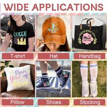 6/8 Sheets Bohemian Heat Transfer Vinyl Sheets 12 X 10 Inches, Various Colors Different Heat Transfer Vinyl, Suitable For T-Shirts, Clothing, Easy To Cut And Transfer - Multicolor B - View 6