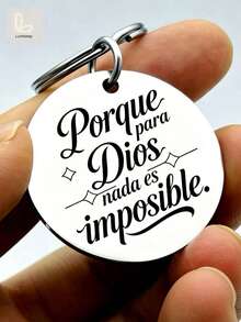 Inspirational Spanish Faith Keychain – Religious Bible Verse Jewelry For Christian Women & Men – Meaningful Encouragement Gift For Catholics, Believers – Daily Devotion Accessory - A - View 2