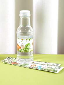 10pcs Dinosaur Water Bottle Stickers,Watercolor Cute Dinor Print Adhesive Bottle Label Wrap For Gender Reveal Party,Boys Birthday Party DIY Decor - Multicolor - View 7
