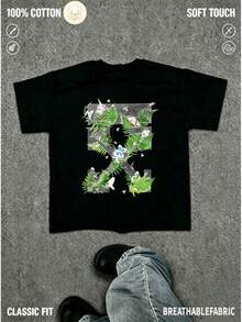 Men T-Shirts - 黑 - 查看 1