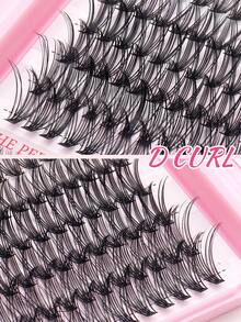 720PCS/1440PCS Fairy Lash Clusters, High Capacity 0.35–0.63inch Mixed Length Faux Mink Eyelashes, Natural Long Wispy Fluffy Lash Clusters, Lightweight Reusable DIY False Eyelashes,For Wedding, Birthday, Graduate, Daily Makeup, Party, Travel - D - View 9