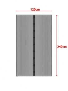 1pc Magnetic Screen Door, Breathable And Effective Mosquito Protection, Easy To Clean Soft Mesh, Thickened Grid, Pet Friendly, Suitable For Front Door, Sliding Door, Fly Screen, Fly Curtain, RV Accessories, Mosquito Net - Multicolor - View 9