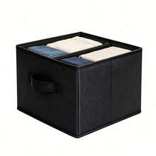 1pc Non-Woven Fabric Hanging Storage Bag, Underwear Storage Bag, Closet Organizer Hanging Bag, 3D Wardrobe Storage Organizer Bag, Durable Washable Dust-Proof Moisture-Proof Multi-Functional Hanging Storage Bag, Home Clothes Storage Bag, Multi-Layer Linen Drawer 3D Storage Bag - Black - View 21