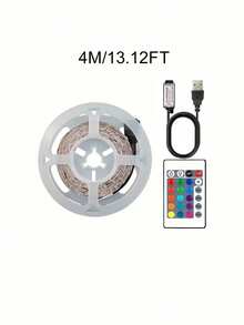 Bedroom Decor LED Light Strip, USB Plug 5V 1m/3.28ft-5m/16.4ft Smart Rope Light Strip With 24-Key Remote Control, Easy To Install Light Strip Suitable For Bedroom, Stairs, Kitchen - LED Light Strip - View 17