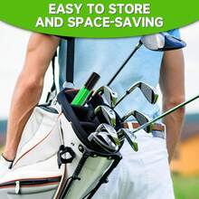 48-Inch Golf Alignment Sticks 2 Packs Collapsible Golf Practice Rods For Aiming, Putting,Golf Training Sticks With Clear Tube Case - A - View 3