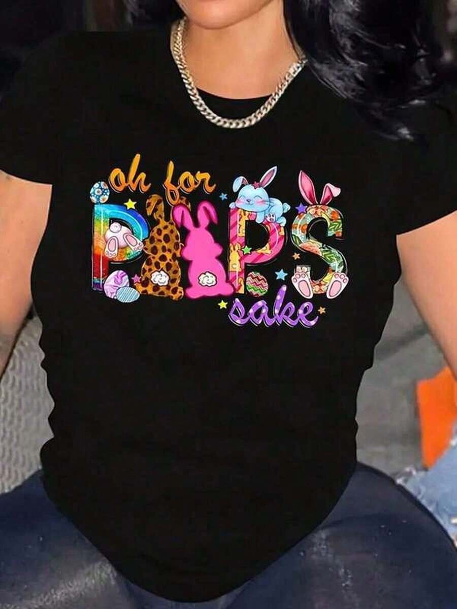 Women T-Shirts - 黑色 - 查看 1